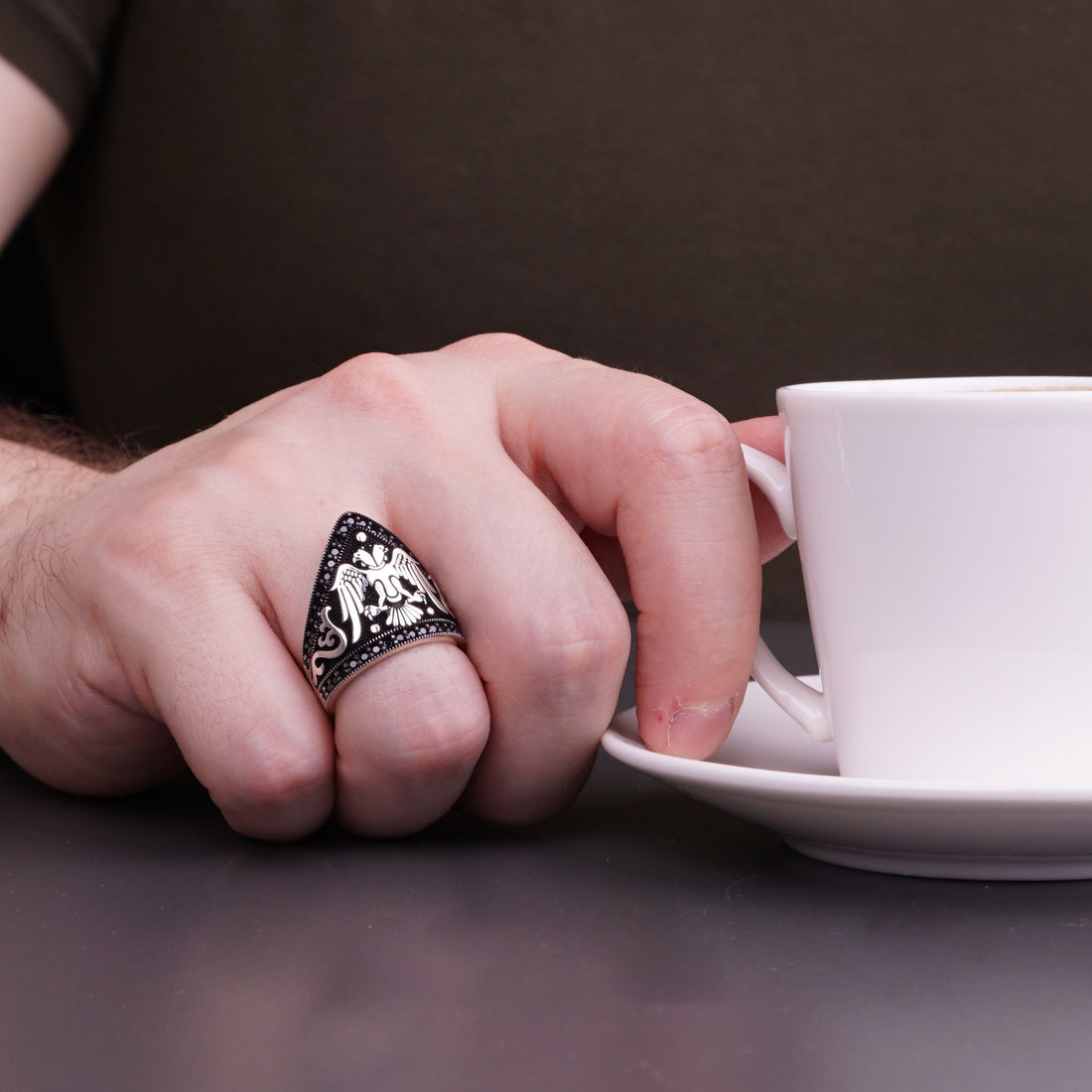 Heraldic Eagle Ring