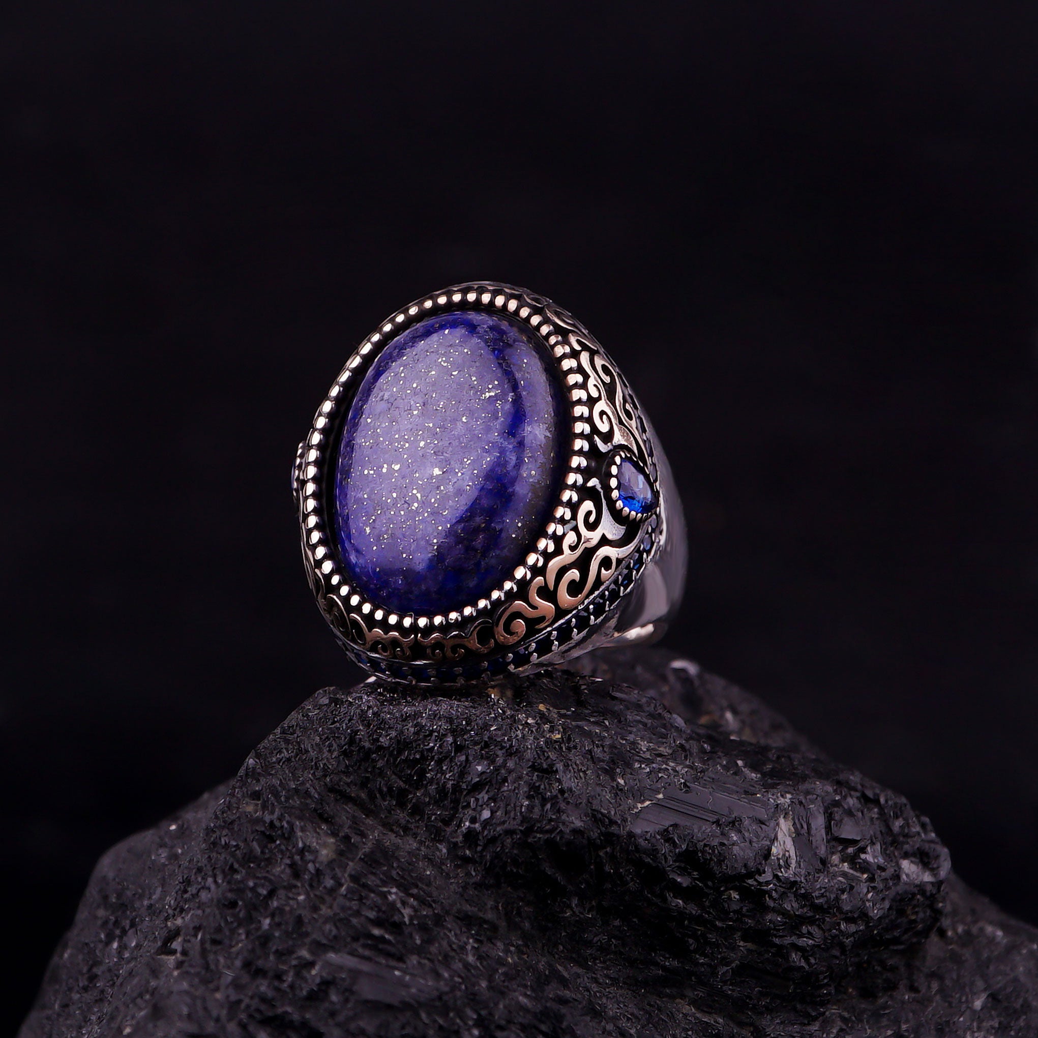 Real Lapis Lazuli Ring