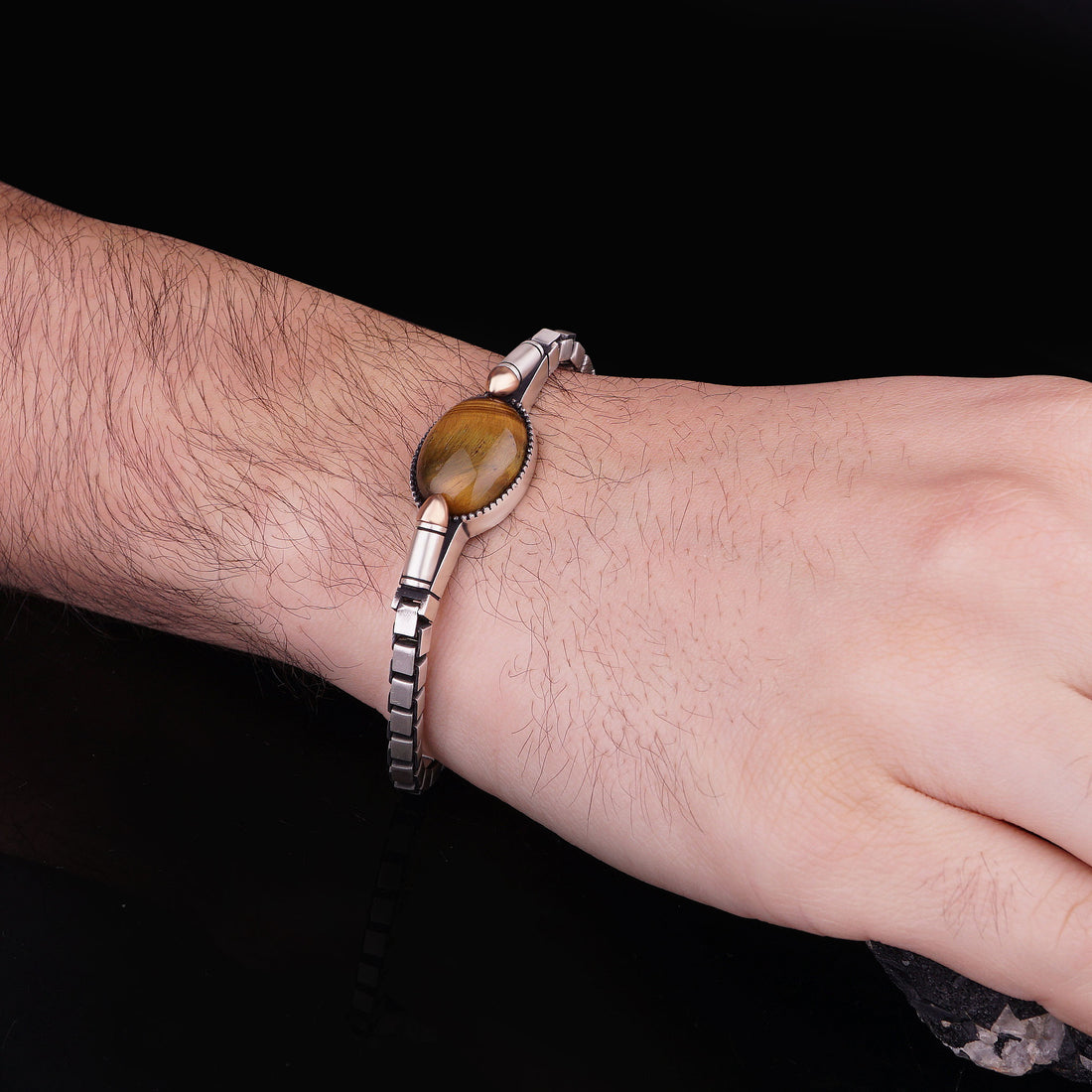 Bullet Bracelet with Tigers Eye